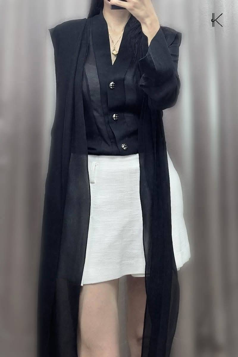 Sheer Duster & White